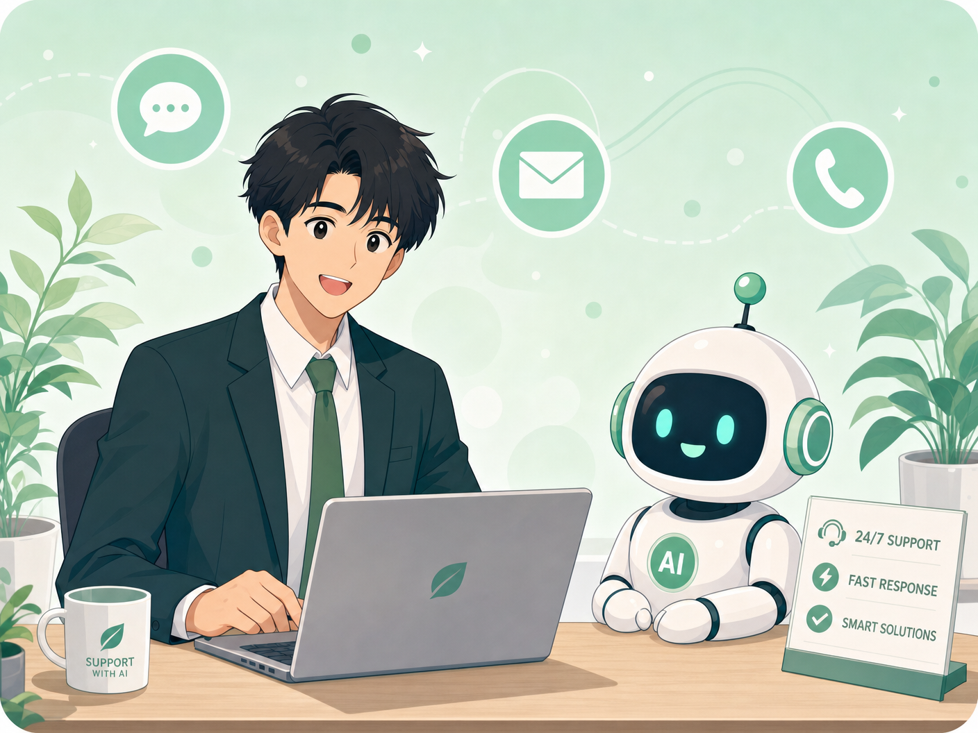 お問い合わせ・ご相談のイラスト